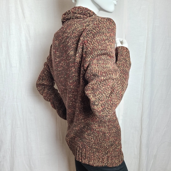 Vintage Nevada Women's M Sweater Brown Chunky Knit Casual Winter Grandmacore - Picture 6 of 13